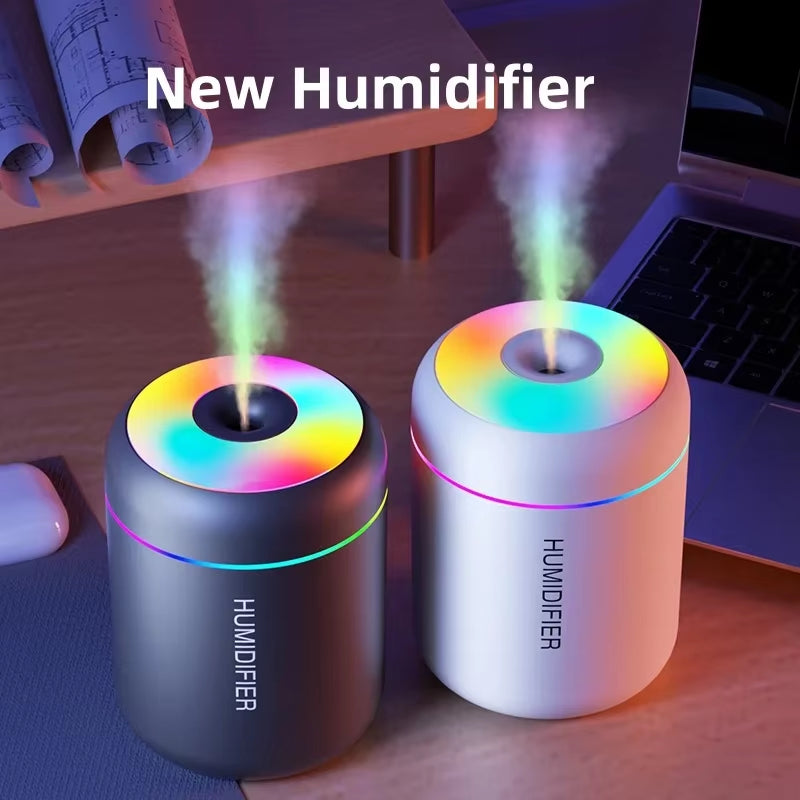 180ML USB Electric Aroma Diffuser and Humidifier with Essential Oil Purification and Ambient Lighting for Home, Car, and Bedroom