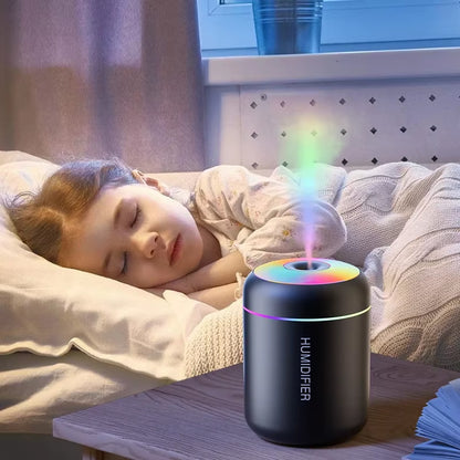 180ML USB Electric Aroma Diffuser and Humidifier with Essential Oil Purification and Ambient Lighting for Home, Car, and Bedroom