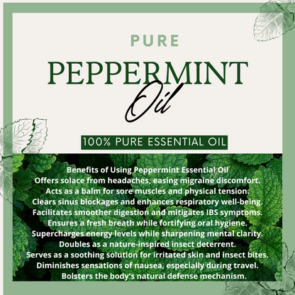 Pure Peppermint Essential Oil 0.5 OZ. ( 15 mL )